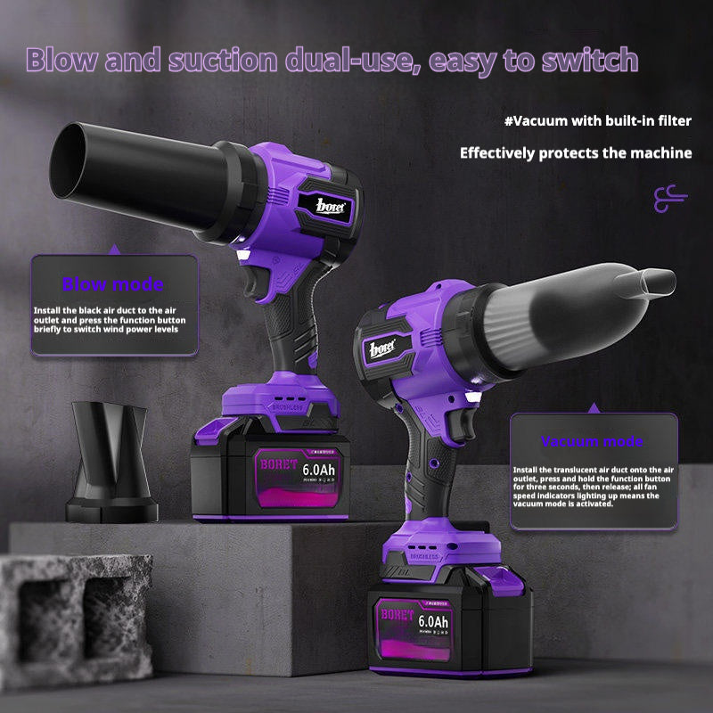 Boret 21V Cordless 2-in-1 Air Blower & Vacuum – Powerful 16N Blowing Force