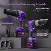 Boret 21V Cordless 2-in-1 Air Blower & Vacuum – Powerful 16N Blowing Force