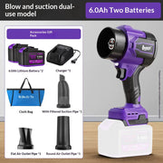 Boret 21V Cordless 2-in-1 Air Blower & Vacuum – Powerful 16N Blowing Force