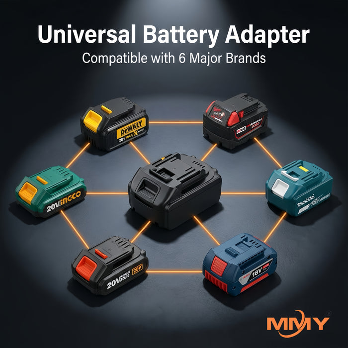 Professional Cross-Brand Battery Adapter for 20V Cordless Tool Batteries