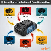 Professional Cross-Brand Battery Adapter for 20V Cordless Tool Batteries