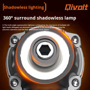 Parafusadeira de impacto inteligente profissional de 21V, com motor sem escovas, luz LED de 360°, controle inteligente de 8 modos e torque de 260Nm